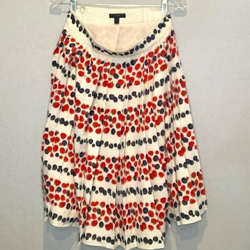 J.Crew Midi Mixed Berry Skirt